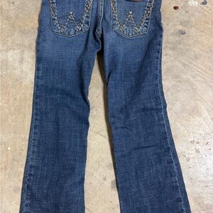 3 pairs Wrangler Blue Classic Boot Cut Jeans with Curved Stitching